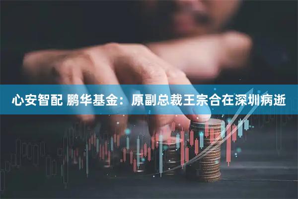 心安智配 鹏华基金：原副总裁王宗合在深圳病逝