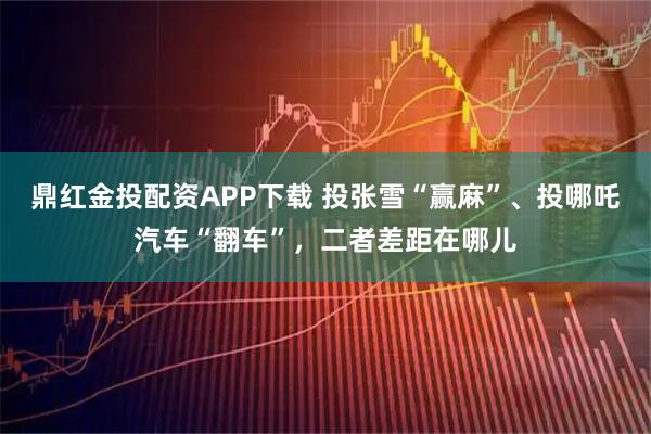 鼎红金投配资APP下载 投张雪“赢麻”、投哪吒汽车“翻车”，二者差距在哪儿
